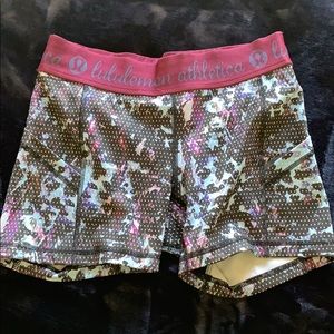 Lululemon spandex running shorts